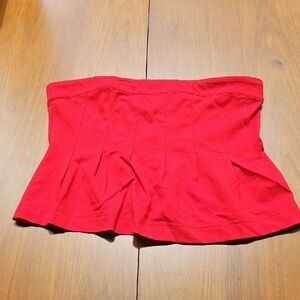 Anthropologie Maeve Vibrant Red Top
